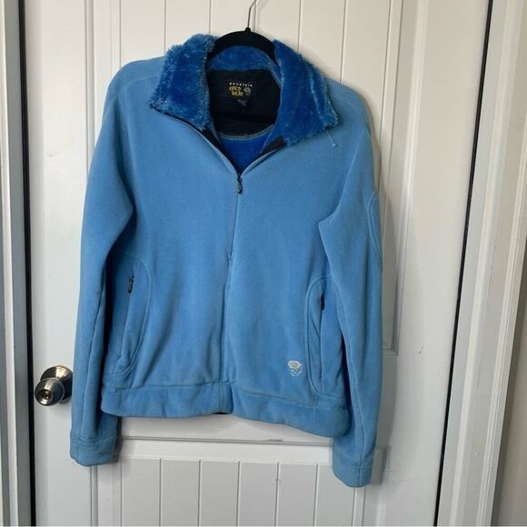 Mountain Hardware blue fleece zip up jacket size medium‎ women’s - Picture 1 of 6